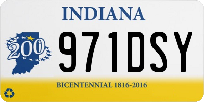 IN license plate 971DSY