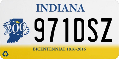 IN license plate 971DSZ
