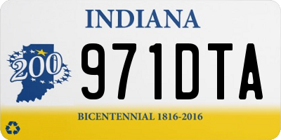 IN license plate 971DTA