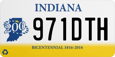 IN license plate 971DTH
