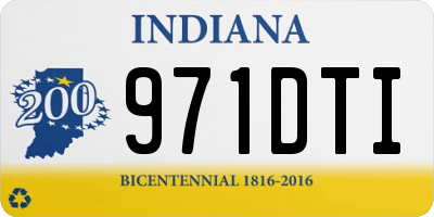 IN license plate 971DTI