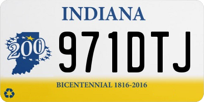 IN license plate 971DTJ
