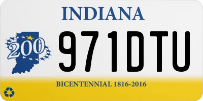 IN license plate 971DTU