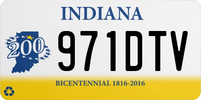 IN license plate 971DTV