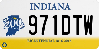 IN license plate 971DTW