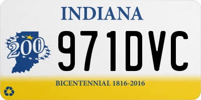 IN license plate 971DVC