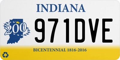 IN license plate 971DVE