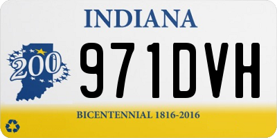 IN license plate 971DVH