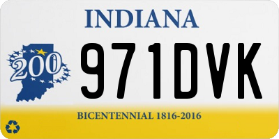 IN license plate 971DVK
