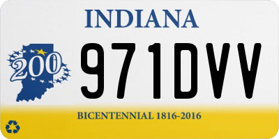 IN license plate 971DVV