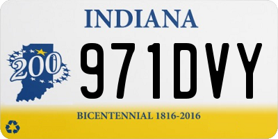 IN license plate 971DVY