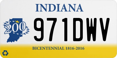IN license plate 971DWV