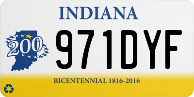 IN license plate 971DYF