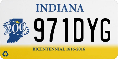 IN license plate 971DYG