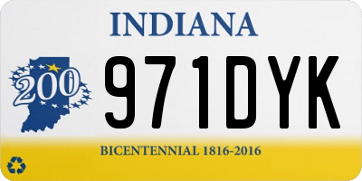 IN license plate 971DYK