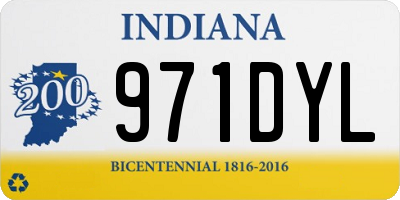 IN license plate 971DYL