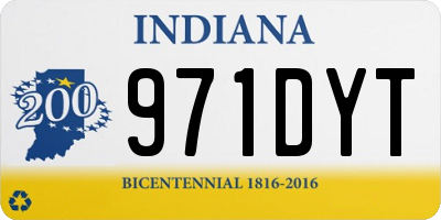 IN license plate 971DYT