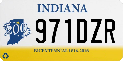 IN license plate 971DZR