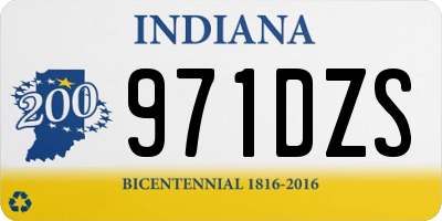 IN license plate 971DZS