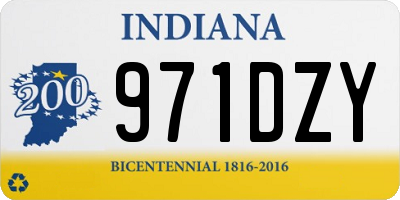IN license plate 971DZY