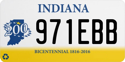 IN license plate 971EBB