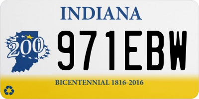 IN license plate 971EBW