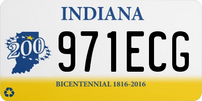 IN license plate 971ECG