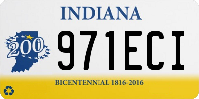 IN license plate 971ECI