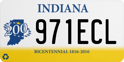 IN license plate 971ECL