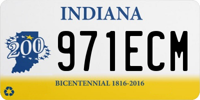 IN license plate 971ECM