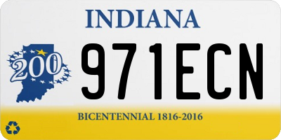 IN license plate 971ECN