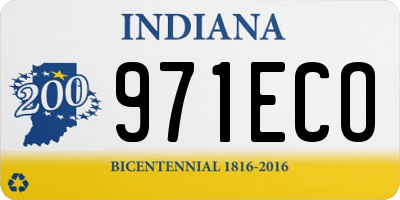 IN license plate 971ECO