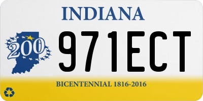 IN license plate 971ECT