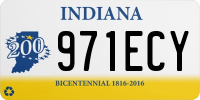 IN license plate 971ECY