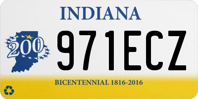 IN license plate 971ECZ