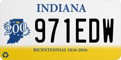 IN license plate 971EDW