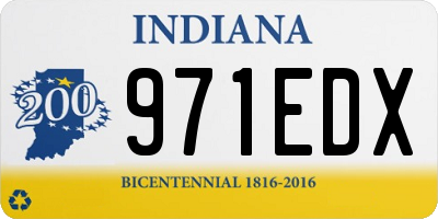 IN license plate 971EDX