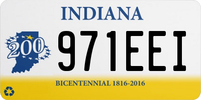 IN license plate 971EEI