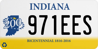IN license plate 971EES
