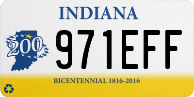 IN license plate 971EFF