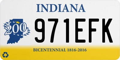 IN license plate 971EFK