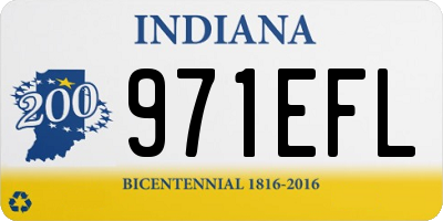 IN license plate 971EFL