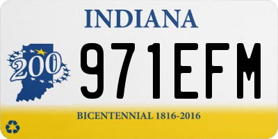 IN license plate 971EFM