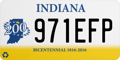 IN license plate 971EFP