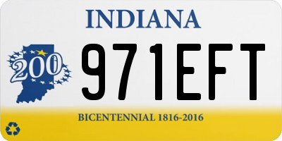 IN license plate 971EFT