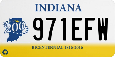 IN license plate 971EFW