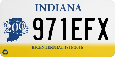 IN license plate 971EFX