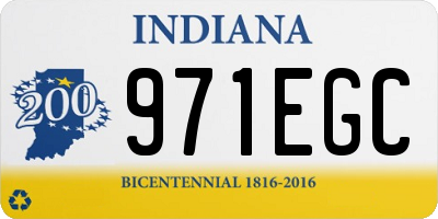 IN license plate 971EGC