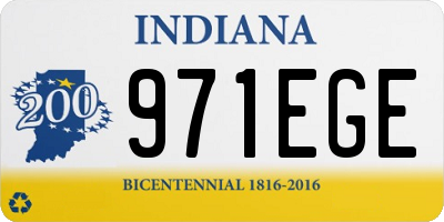 IN license plate 971EGE
