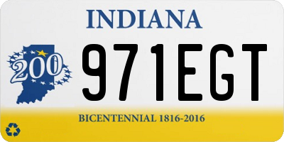 IN license plate 971EGT